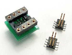 PA-DSO-0803-D250-08/2 SOIC Emulator Adapter - 8 Pin DIP 0.3" Board and Two 8 Pin 0.250" SO-Plugs