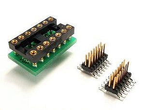 PA-DSO-1403-D310-14/2 SOIC Emulator Adapter - 14 Pin DIP 0.3" Board and Two 14 Pin 0.310" SO-Plugs