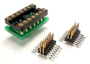 PA-DSO-1403-D420-14/2 SOIC Emulator Adapter - 14 Pin DIP 0.3" Board and Two 14 Pin 0.420" SO-Plugs