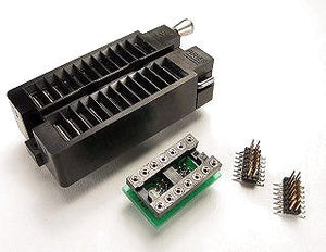 PA-DSO-1403Z-D310-14/2 SOIC Emulator Adapter - 14 Pin DIP 0.3" Board w/ZIF Socket and Two 14 pin 0.310" SO-Plugs