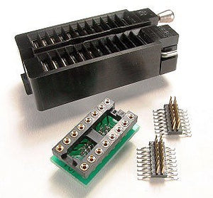 PA-DSO-1603Z-D420-16/2 SOIC Emulator Adapter - 16 Pin DIP 0.3" Board w/ZIF Socket and Two 16 Pin 0.420" SO-Plugs