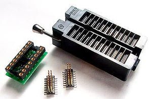 PA-DSO-1603Z-D250-16/2 SOIC Emulator Adapter - 16 Pin DIP 0.3" Board w/ZIF Socket and Two 16 Pin 0.250" SO-Plugs