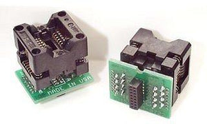 PA-SOD-1603-14 SOIC Prototyping adapter top - 14 pin 150 mil wide SOIC test socket to 50x50 receptacle header