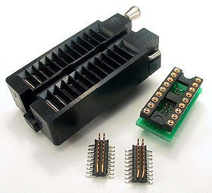 PA-DSO-1803Z-D310-18/2 SOIC Emulator Adapter - 18 Pin DIP 0.3" Board w/ZIF Socket and Two 18 Pin 0.310" SO-Plugs