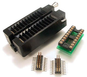 PA-DSO-1803Z-D420-18/2 SOIC Emulator Adapter - 18 Pin DIP 0.3" Board w/ZIF Socket and Two 18 Pin 0.420" SO-Plugs