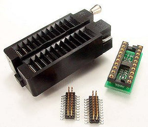 PA-DSO-2003Z-D310-20/2 SOIC Emulator Adapter - 20 Pin DIP 0.3" Board w/ZIF Socket and Two 20 Pin 0.310" SO-Plugs