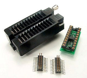 PA-DSO-2003Z-D420-20/2 SOIC Emulator Adapter - 20 Pin DIP 0.3" Board w/ZIF Socket and Two 20 Pin 0.420" SO-Plugs