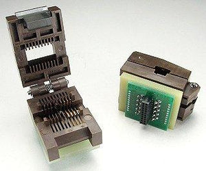 PA-SOD-2006-08 SOIC Prototyping Adapter Top - 8 Pin 208 mil Wide SOIC Test Socket to 50x50 Receptacle Header