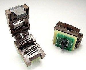 PA-SOD-2006-18 SOIC Prototyping Adapter Top - 18 Pin 208 mil Wide SOIC Test Socket to 50x50 Receptacle Header.