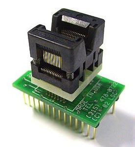 PA28QS-OT-6 Programming Adapter for 28 Pin QSOP. Wired 1:1 with 600 mil span DIP Plug