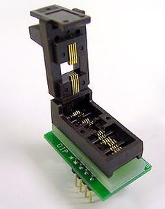 PA8MSO-4338-3 Programming Adapter for 8 Pin MSOP 2.8mm Wide, 0.65 Pitch Devices. Wired 1:1