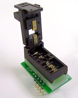 PA8MSO-4338-3 Programming Adapter for 8 Pin MSOP 2.8mm Wide, 0.65 Pitch Devices. Wired 1:1