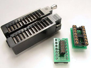 PA-DSO-1403Z SOIC Emulator Adapter Board - 14 Pin DIP 0.3" Board w/ZIF Socket to Receptacle for SO-Plugs