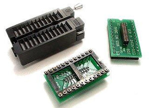 PA-DSO-2406Z Emulator Adapter for 24 pin SOIC with DIP 0.6" Board w/ZIF Socket to Receptacle for SO-plugs