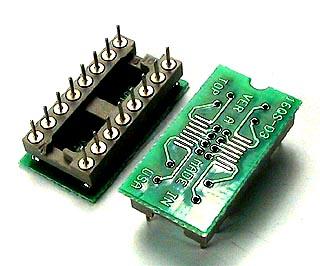 PA-QSD3SM18-16  SMT to Thru-Hole for 16 Pin QSOP