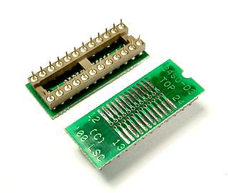 PA-SOD3SM18-24  SMT to Thru-Hole for 24 Pin SOIC 150-300 Mil