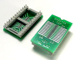 PA-SOD6SM18-24  SMT to Thru-Hole for 24 pin SOIC 150-300 Mil